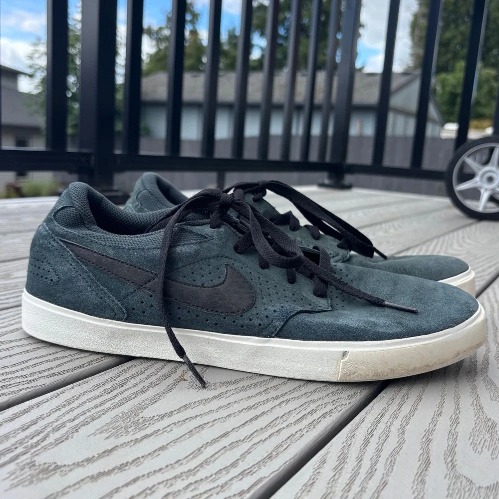 Nike SB Paul Rodriguez 5 LR Skateboard Shoes Men's Size 12 Blue Green‎ 510580